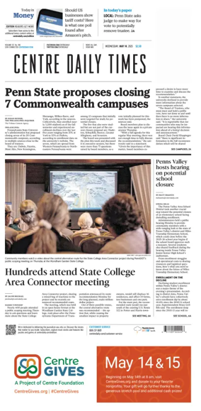 Cover of Centre Daily Times