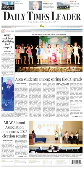 Cover of Daily Times Leader