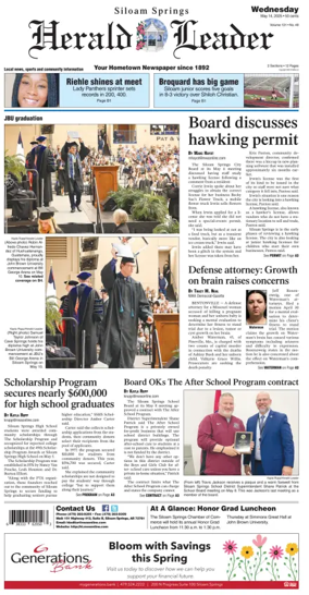 Cover of Siloam Springs Herald Leader