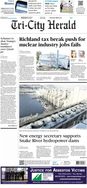 Cover of Tri-City Herald
