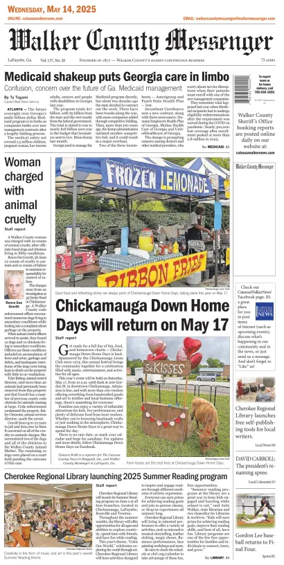 Cover of Walker County Messenger