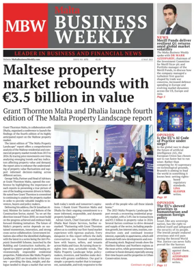 Cover of The Malta Business Weekly