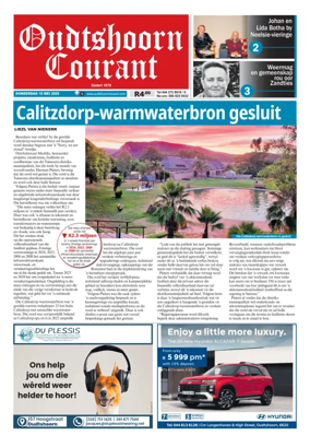 Cover of Oudtshoorn Courant