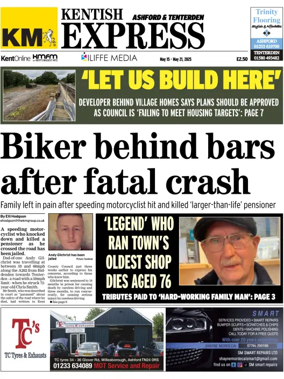 Cover of Kentish Express Ashford & District