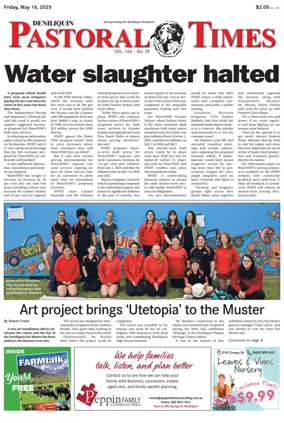 Cover of Deniliquin Pastoral Times
