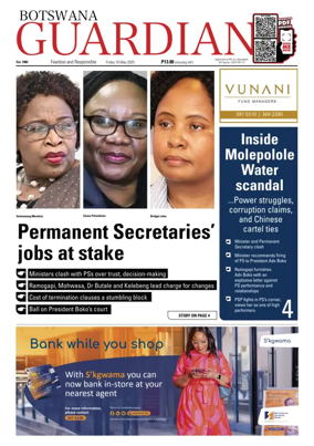 Cover of Botswana Guardian
