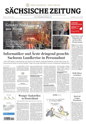 Cover of Sächsische Zeitung  (Dresdner Meißner Land)