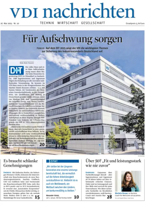 Cover of VDI Nachrichten