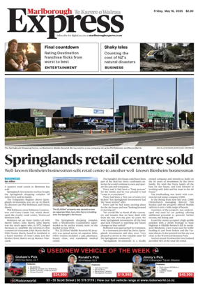 Cover of Marlborough Express