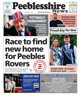 Cover of Peebleshire News