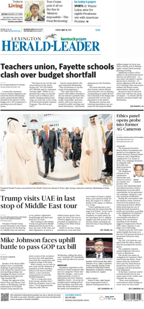 Cover of Lexington Herald-Leader