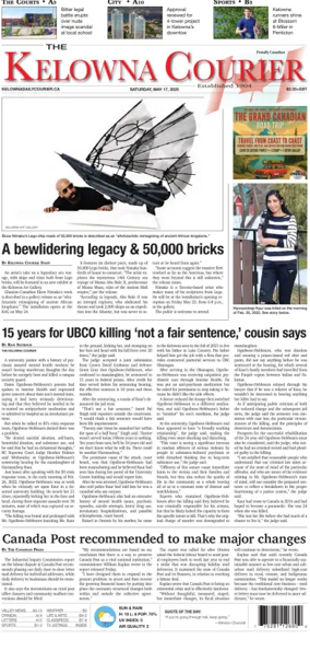 Cover of The Daily Courier