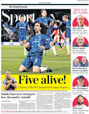 Cover of The Daily Telegraph - Sport Saturday