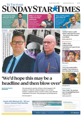 Cover of Sunday Star-Times