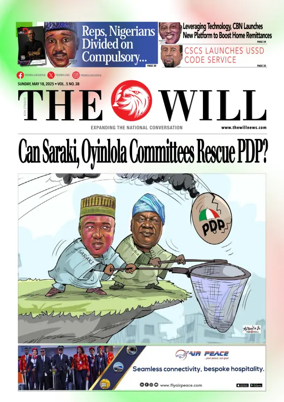 Cover of THEWILL NEWSPAPER