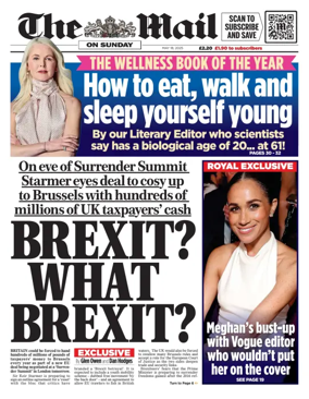 Cover of The Mail on Sunday