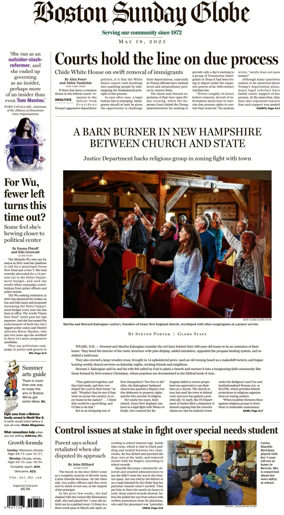 Cover of Boston Sunday Globe