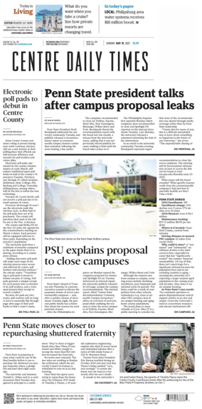 Cover of Centre Daily Times (Sunday)