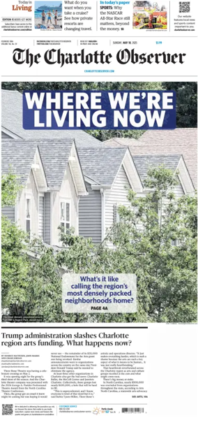 Cover of The Charlotte Observer (Sunday)
