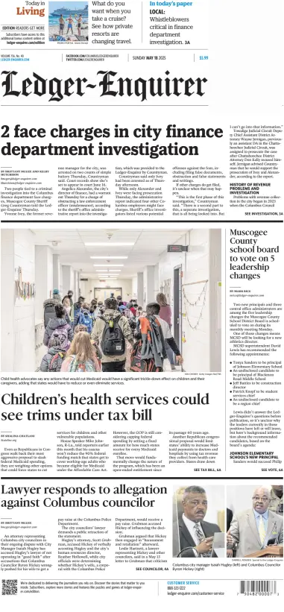 Cover of Ledger-Enquirer (Sunday)