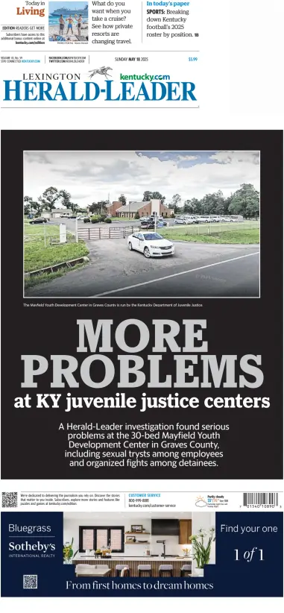 Cover of Lexington Herald-Leader (Sunday)