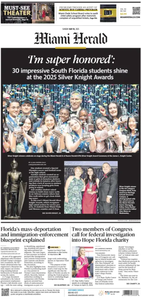 Cover of Miami Herald (Sunday)