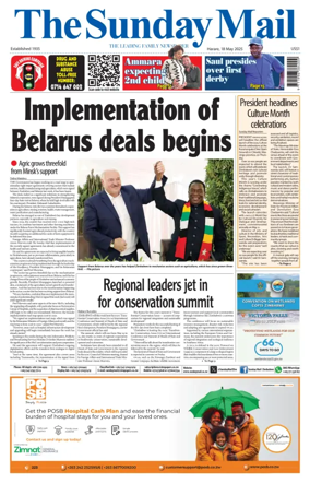 Cover of The Sunday Mail (Zimbabwe)