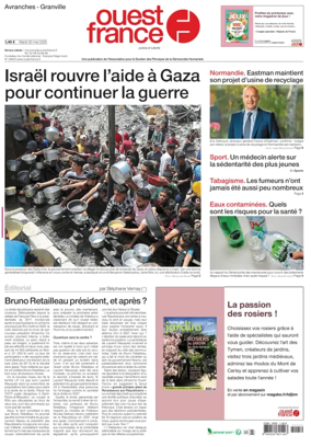 Cover of Ouest France (Avranches)