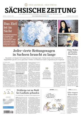 Cover of Sächsische Zeitung  (Dresdner Meißner Land)