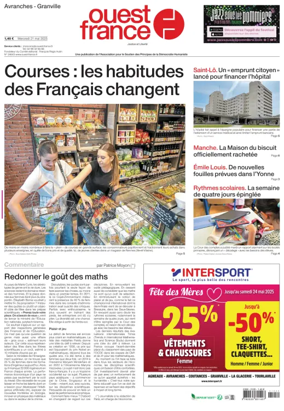 Cover of Ouest France (Avranches)