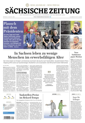 Cover of Sächsische Zeitung  (Dresdner Meißner Land)