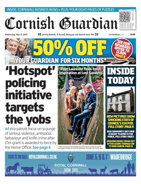 Cover of Cornish Guardian (Bodmin & East Cornwall)