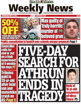 Cover of North Wales Weekly News