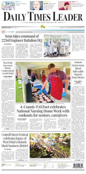 Cover of Daily Times Leader