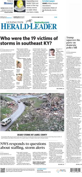 Cover of Lexington Herald-Leader