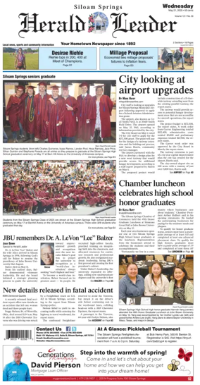 Cover of Siloam Springs Herald Leader