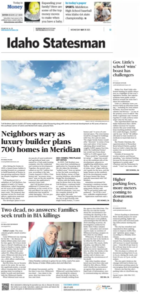 Cover of The Idaho Statesman