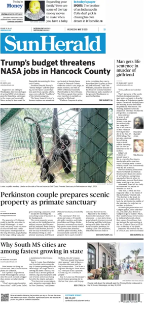 Cover of The Sun Herald