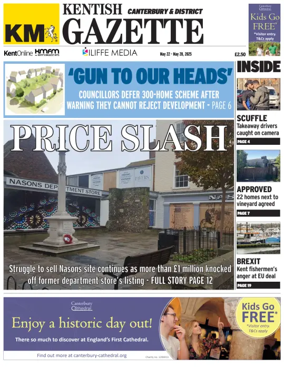 Cover of Kentish Gazette Canterbury & District