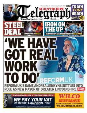Cover of Scunthorpe Telegraph