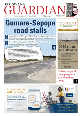 Cover of Botswana Guardian