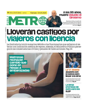 Cover of Publimetro Chile