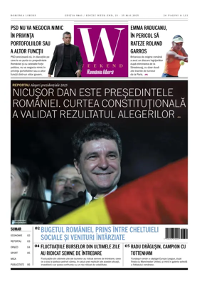 Cover of Romania Libera - Friday Edition