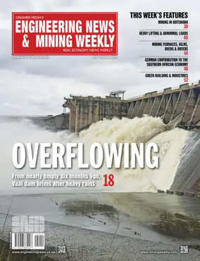 Cover of Engineering News and Mining Weekly