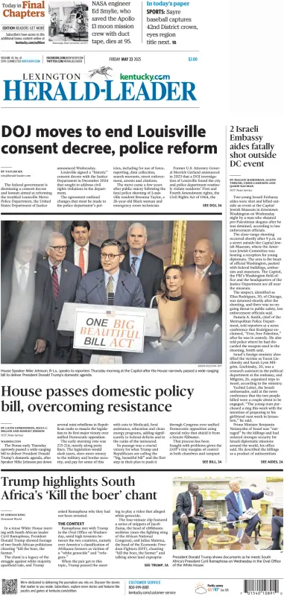 Cover of Lexington Herald-Leader