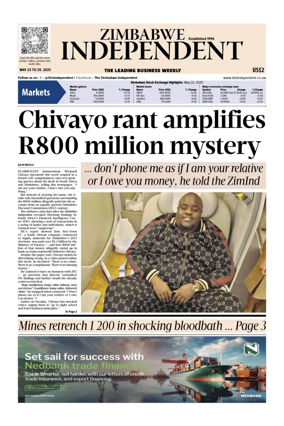 Cover of The Zimbabwe Independent