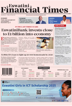 Cover of Eswatini Financial Times