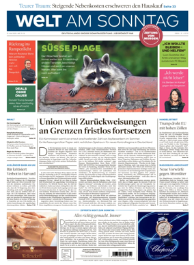 Cover of Welt am Sonntag