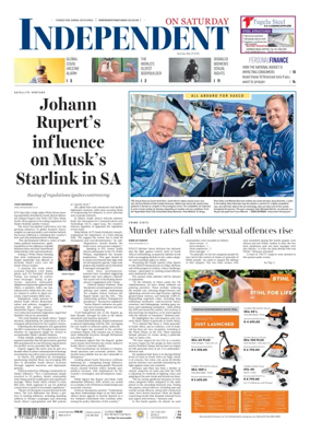 Cover of The Independent on Saturday