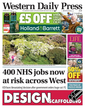 Cover of Western Daily Press (Saturday)